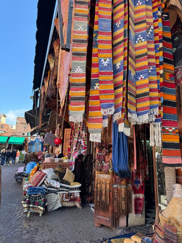 Moroccan souk colours