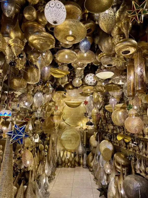 Moroccan souk gold