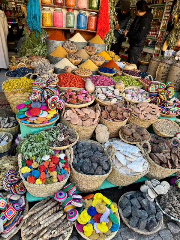 Moroccan souk spices