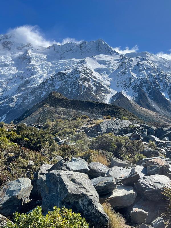 NZ snow on mountains