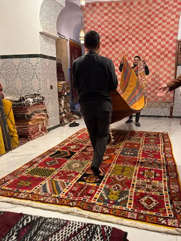 Rugs at the market