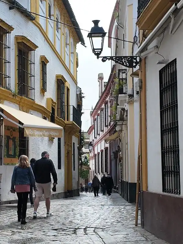 Street with cobbled stones.