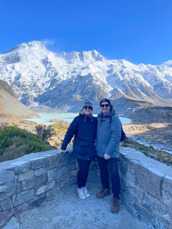 Tracy and Doug at Mt Aoraki