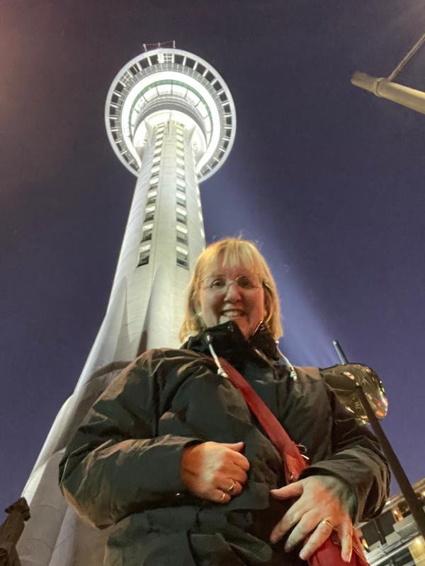 Tracy at Auckland tower