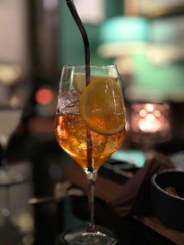 An aperol spritz.