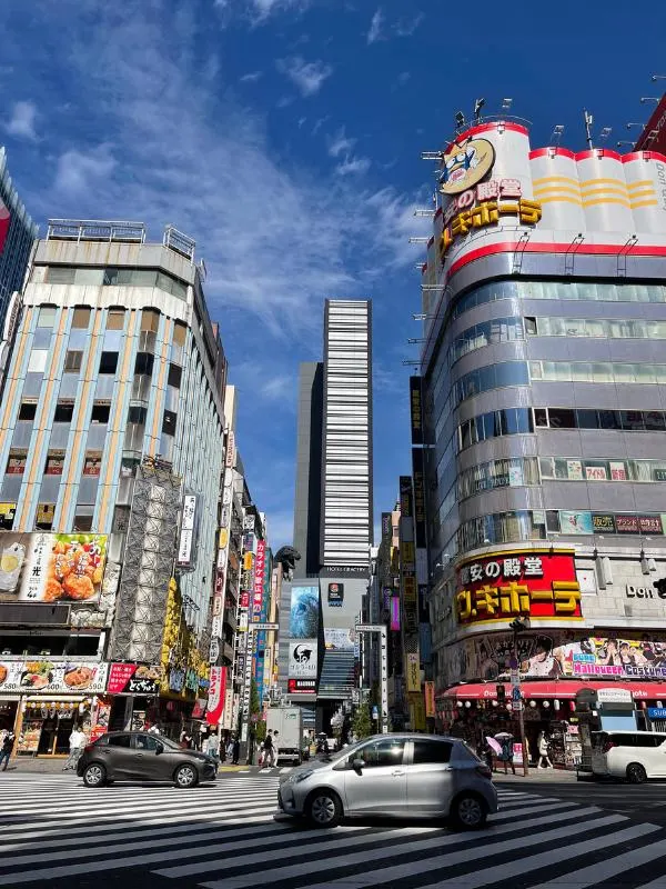 Crossing in Tokyo with Godzilla