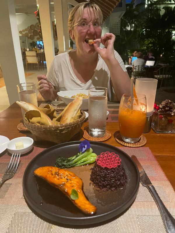 Dinner at the hotel