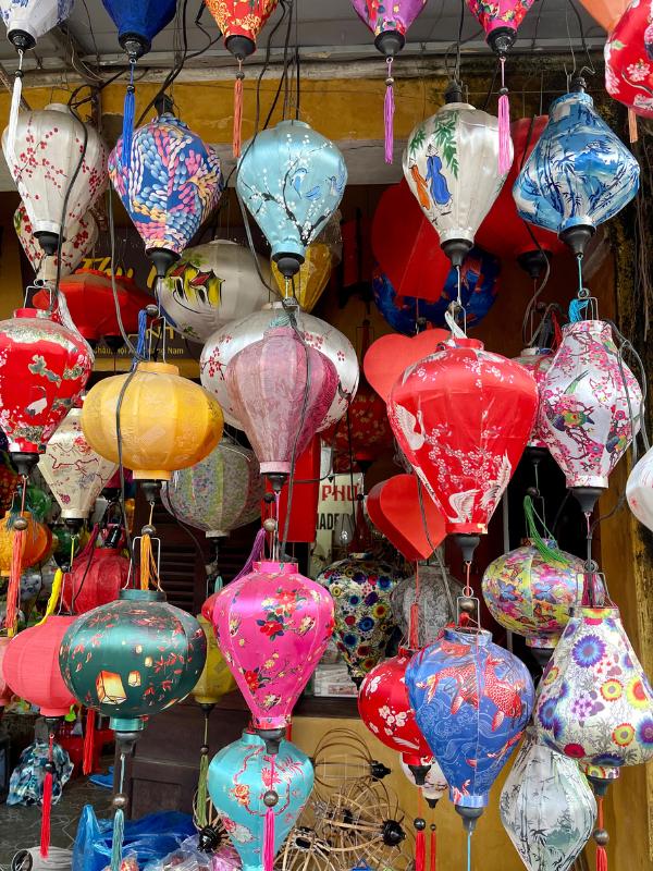 Colourful lanterns.