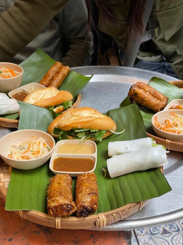 Spring rolls.